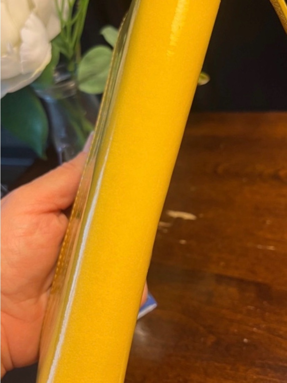 Kate Spade New York Harrison Street Lacey wallet Yellow Leather Storybook Lining - Picture 7 of 16